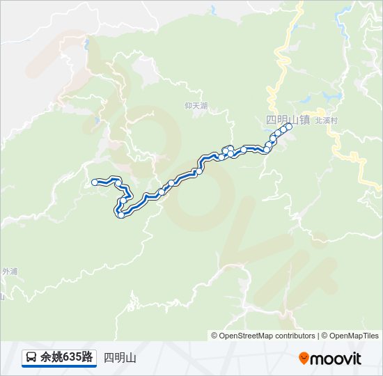 余姚635路 Bus Line Map