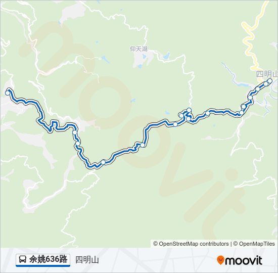 公交余姚636路的线路图
