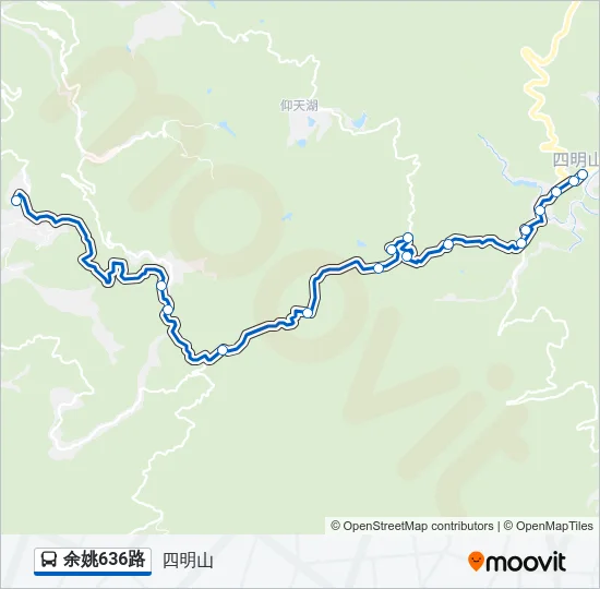 公交余姚636路的线路图