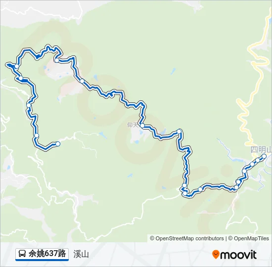 余姚637路 Bus Line Map