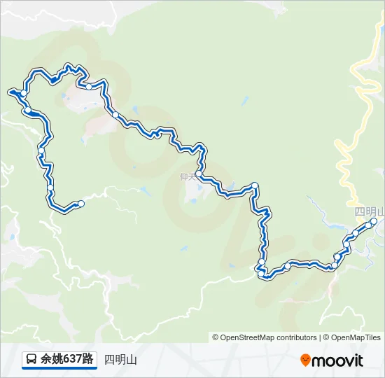 余姚637路 Bus Line Map