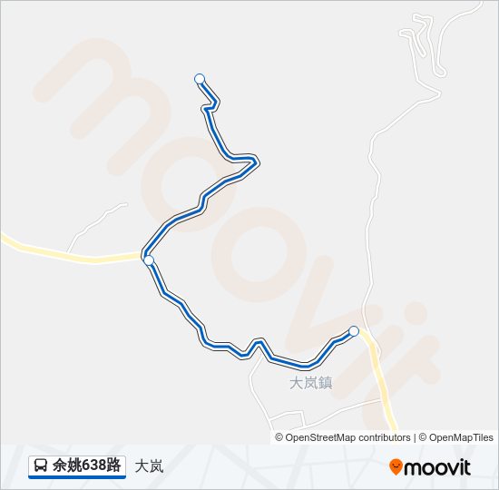 公交余姚638路的线路图