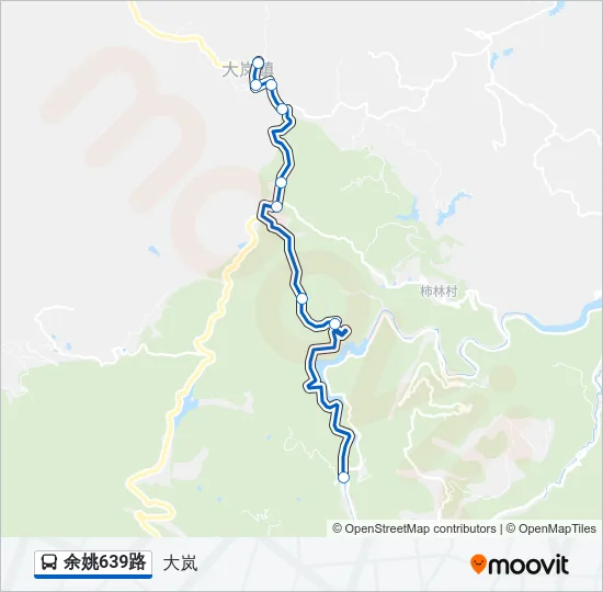 余姚639路 Bus Line Map