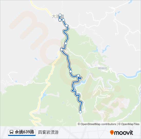 公交余姚639路的线路图