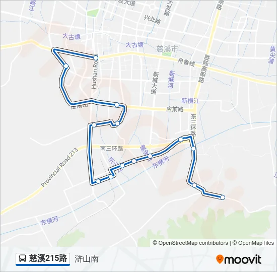 慈溪215路 Bus Line Map