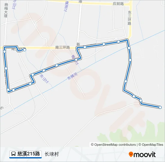慈溪215路 Bus Line Map