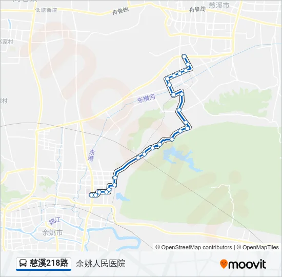 慈溪218路 Bus Line Map
