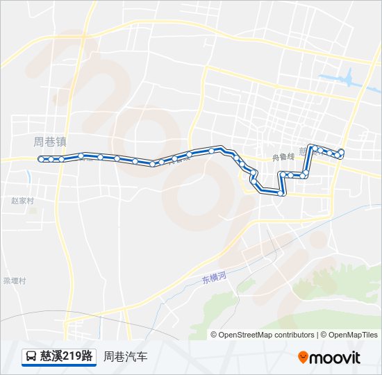 慈溪219路 Bus Line Map