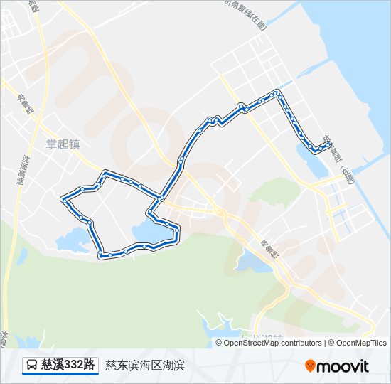 慈溪332路 Bus Line Map
