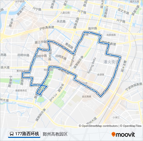 177路西环线 Bus Line Map