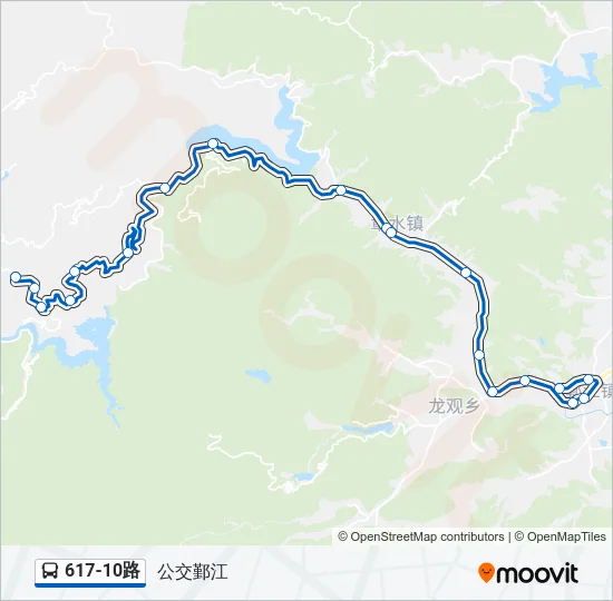 617-10路 Bus Line Map