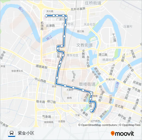 14区间下午支线 Bus Line Map