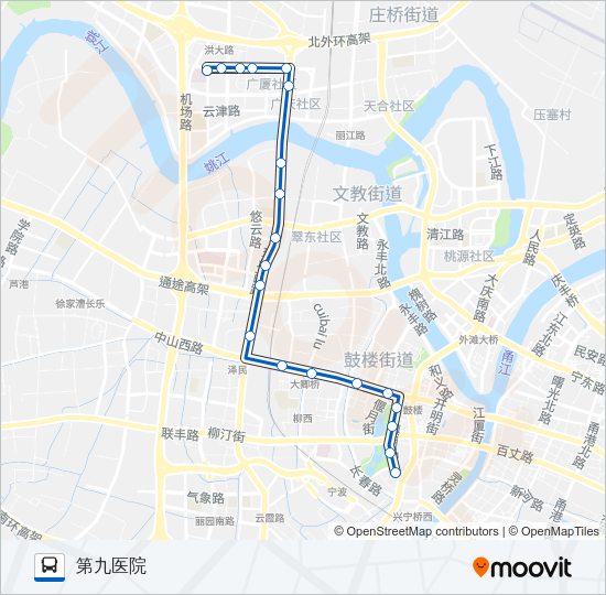 14区间下午支线 Bus Line Map