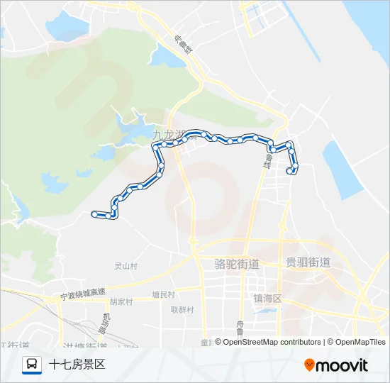 377路吴夹岙线 Bus Line Map