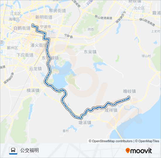 公交620-2大嵩路的线路图
