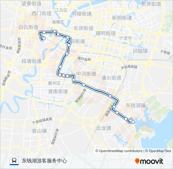 906大站区间线 Bus Line Map