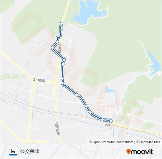 慈城专线-八字线 Bus Line Map
