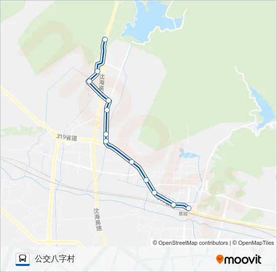 慈城专线-八字线 Bus Line Map