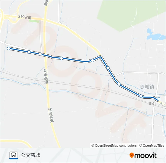 慈城专线-浦丰线 Bus Line Map