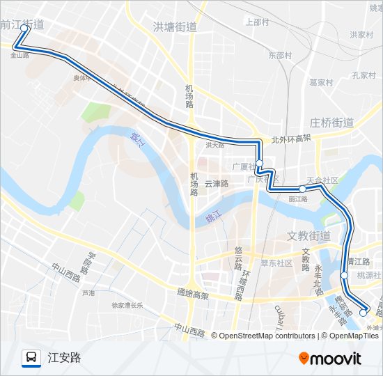 公交电商园区大站快路的线路图