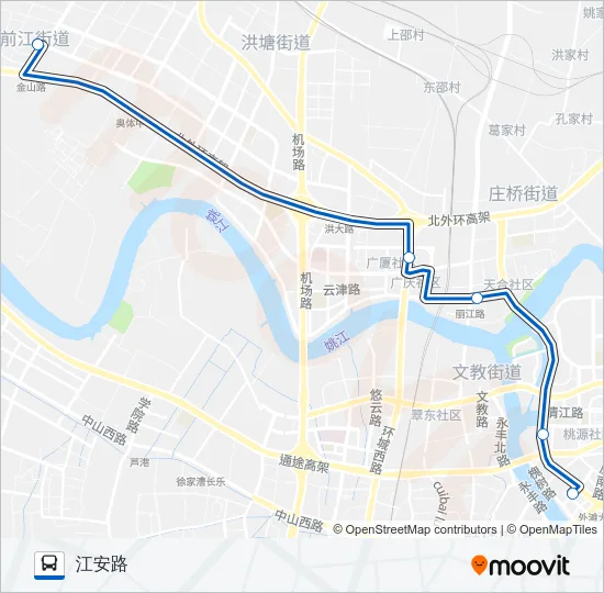 公交电商园区大站快路的线路图