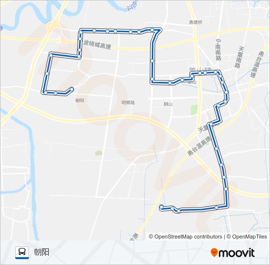 606路南林村支线 Bus Line Map