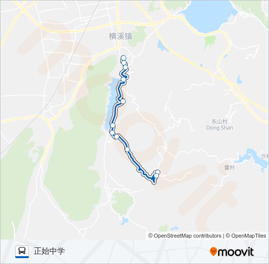 公交640(清塘线)路的线路图