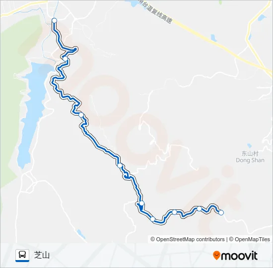 公交640(芝山线)路的线路图