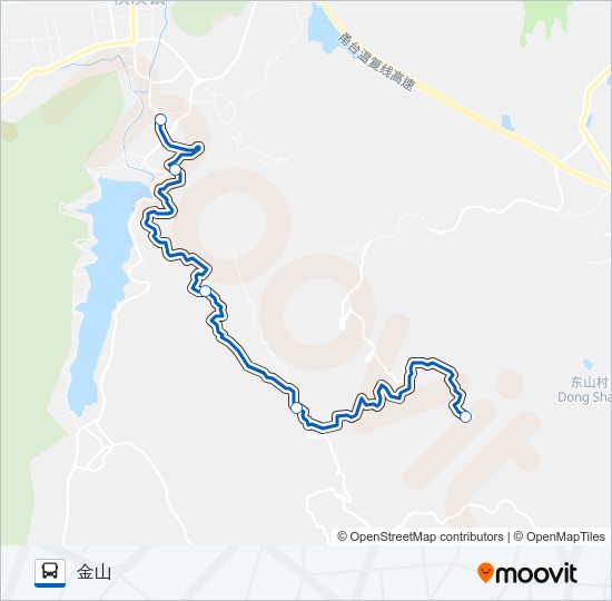 公交640(金山线)路的线路图