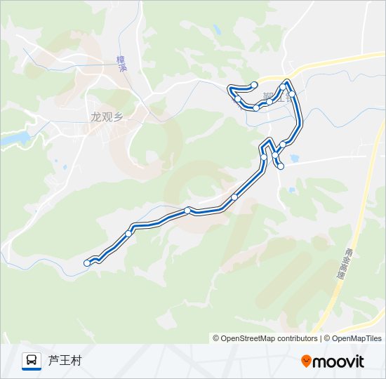 公交607-1(卢王)路的线路图