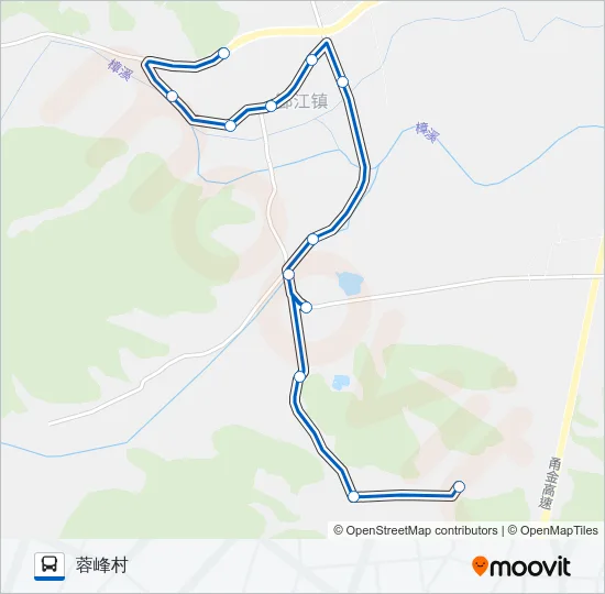 607-2路(蓉峰) Bus Line Map