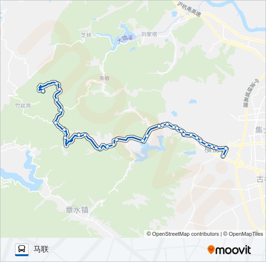 公交613-3(马联)路的线路图