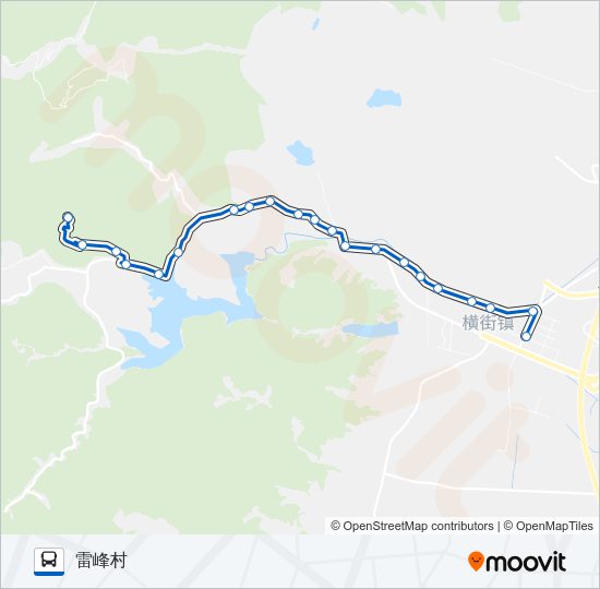 公交613-5(雷峰)路的线路图