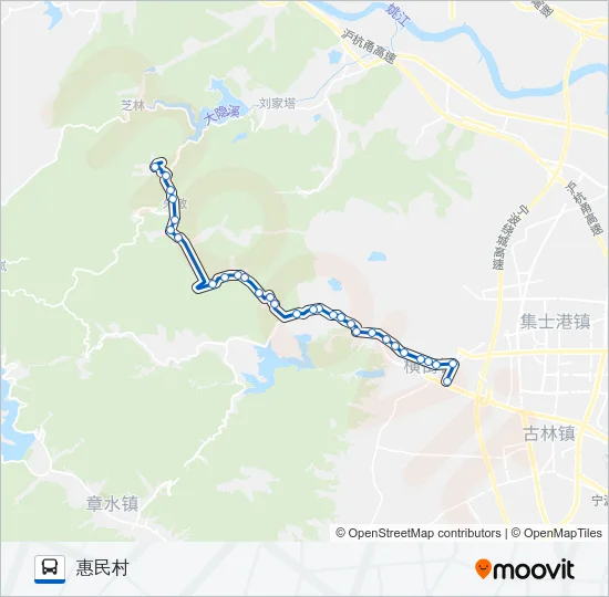 615-1路(惠民) Bus Line Map