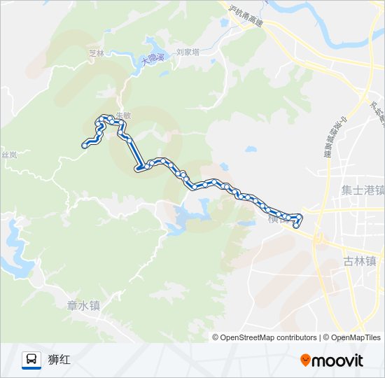615-3路(狮红) Bus Line Map