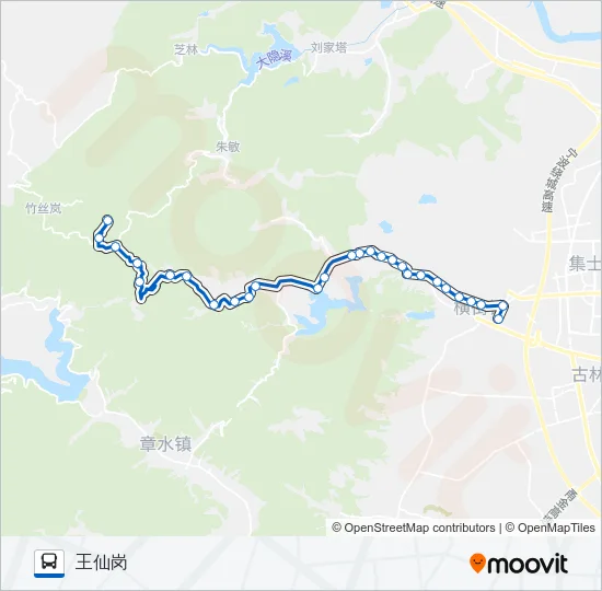 613-2路(王仙岗) Bus Line Map