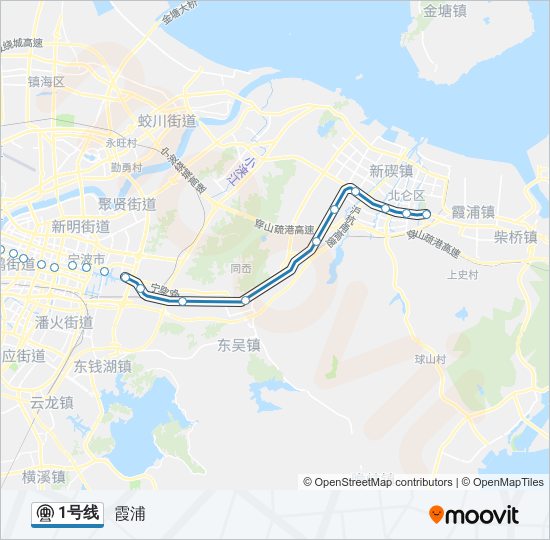 1号线 metro Line Map