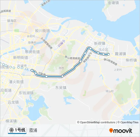 1号线 Metro Line Map