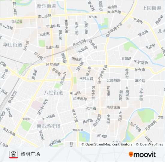 地鐵1號路的線路圖