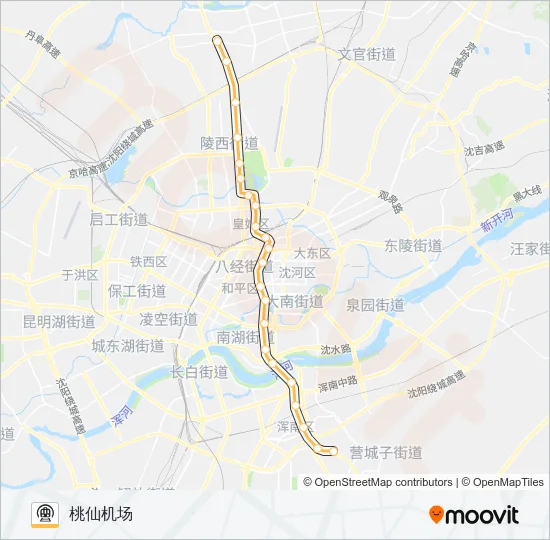 2号线 Metro Line Map