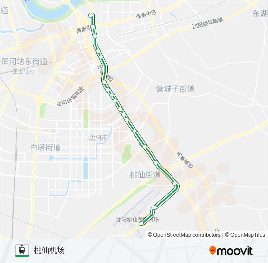 有轨电车2号线 Light Rail Line Map