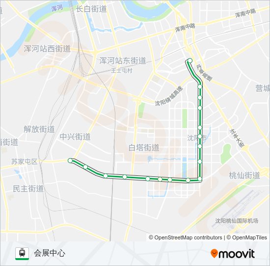 有轨电车3号线 Light Rail Line Map