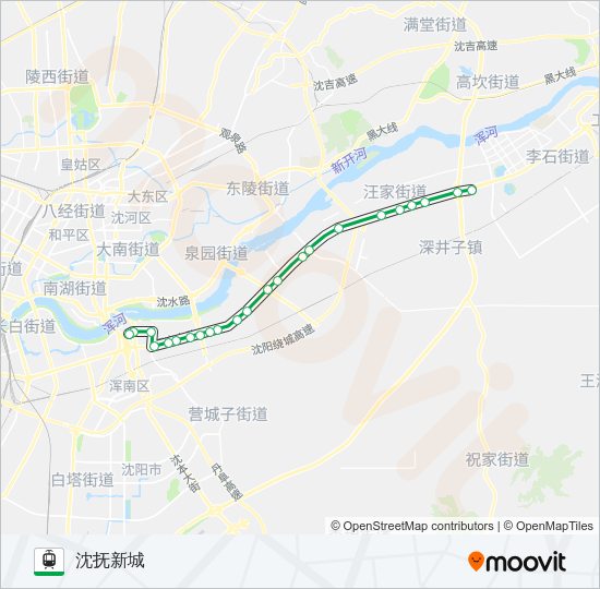 有轨电车5号线 Light Rail Line Map
