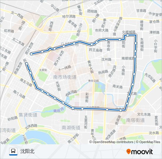 公交环路的线路图
