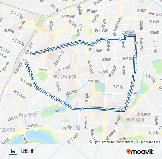 公交环路的线路图