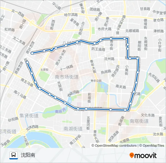 公交环路的线路图