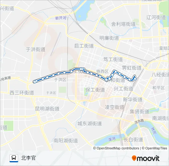 102路 Bus Line Map