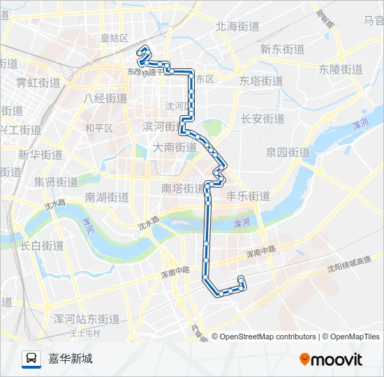 105路 Bus Line Map