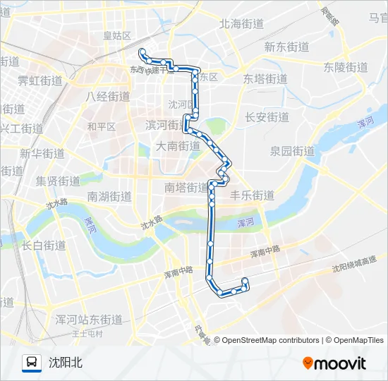 105路 Bus Line Map