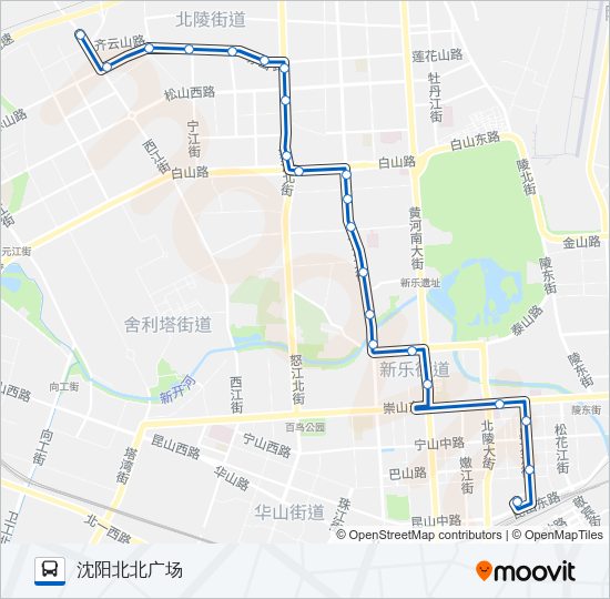 公交106路的线路图